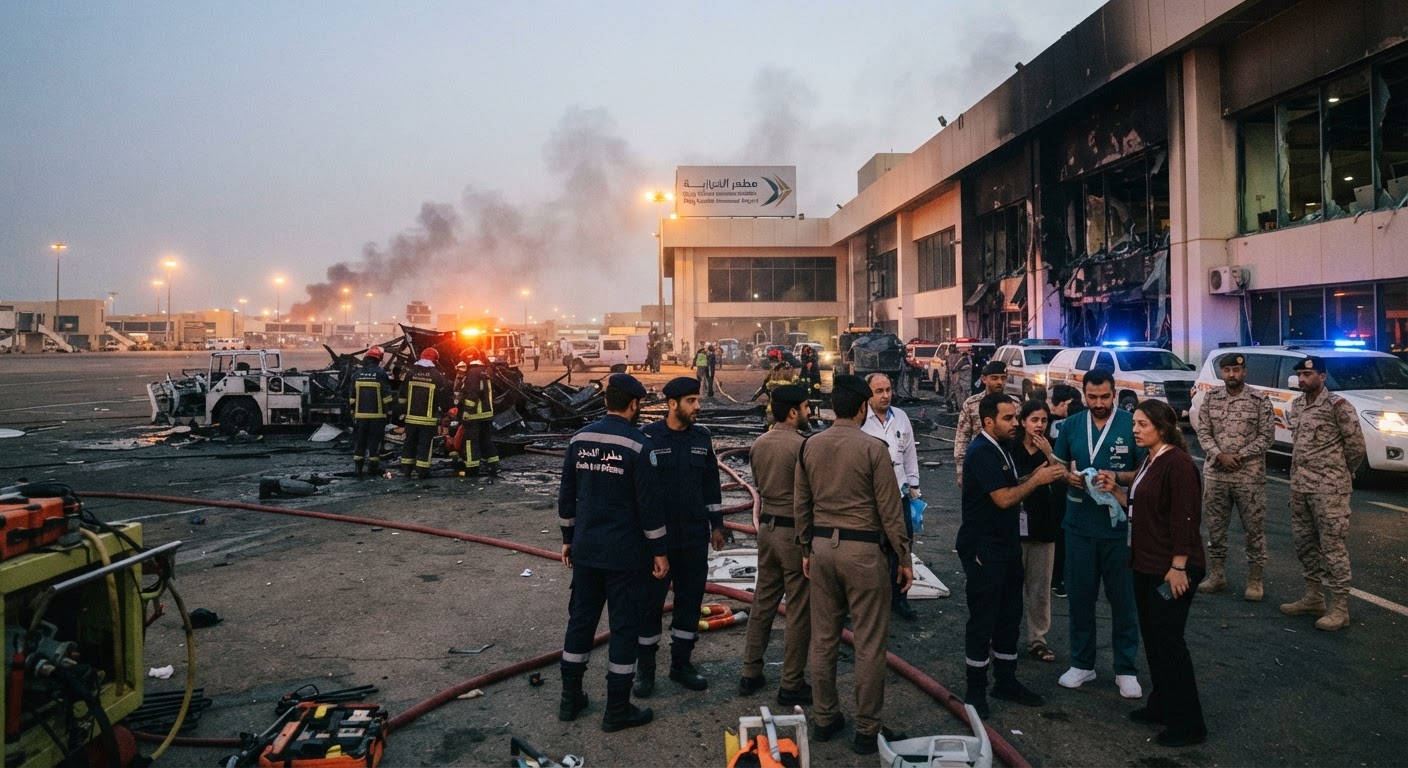 रियाद एयरपोर्ट पर हूती हमला: UAE ने कड़ी निंदा की, सऊदी अरब के साथ एकजुटता