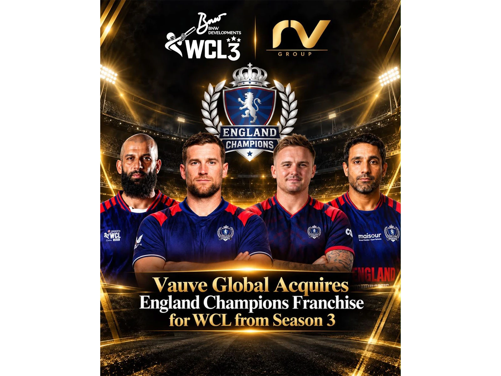 England Champions to go for title in WCL Season 3