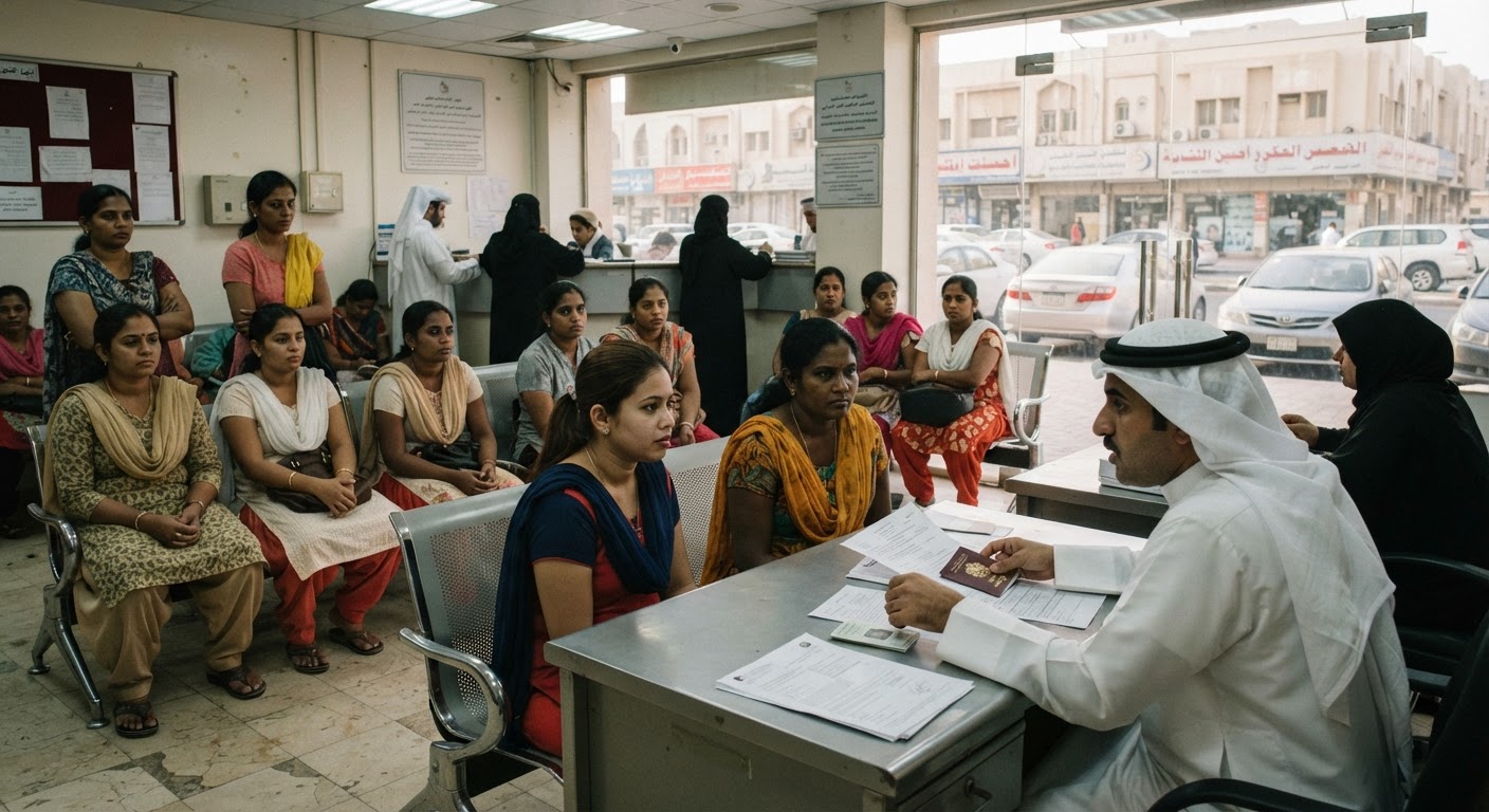 कुवैत के घरेलू कार्यबल में भारत समेत चार एशियाई देशों का दबदबा और कुल हिस्सेदारी 86.1 प्रतिशत रही
