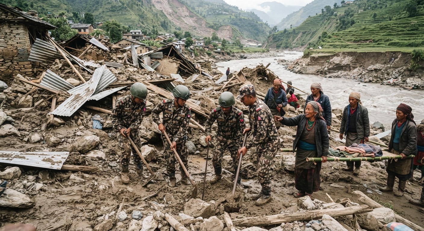 नेपाल के गोरखा जिले में बाढ़ से पांच लोग लापता, बचाव अभियान जारी