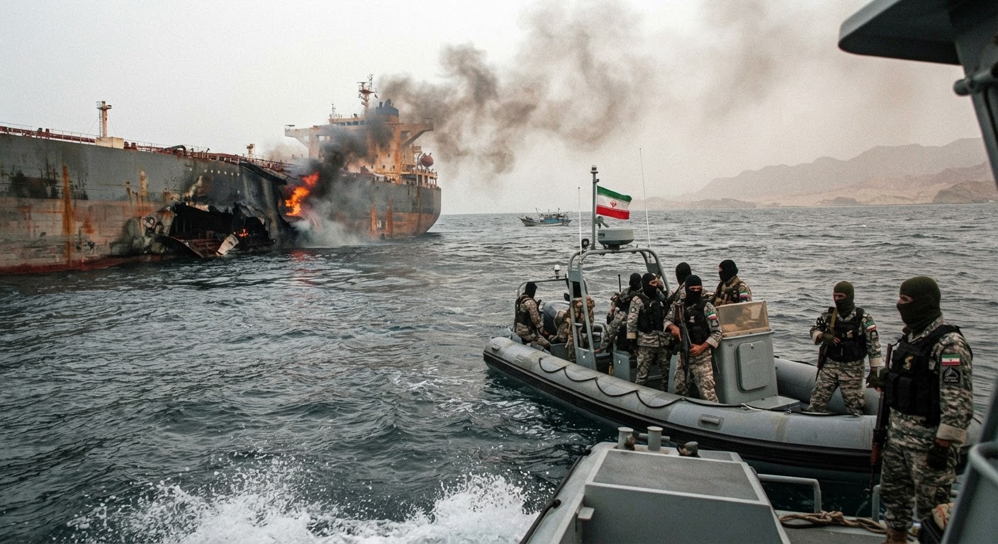 Strait of Hormuz: ईरान का दावा, चार तेल टैंकरों को लगी बारूदी सुरंगों से आग