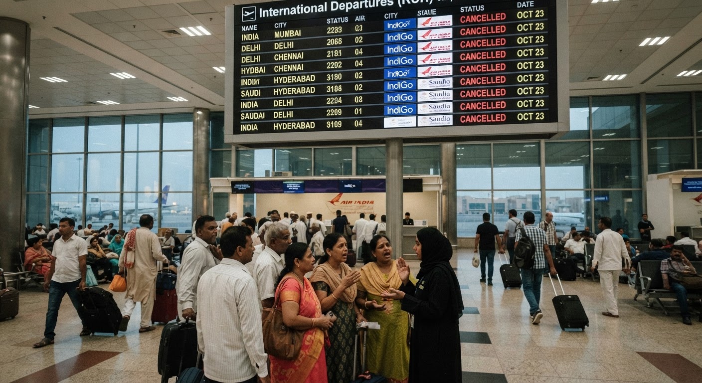 सुरक्षा संकट के चलते इंडिगो और एयर इंडिया सहित कई भारतीय एयरलाइंस ने सऊदी अरब की उड़ानें लंबे समय तक निलंबित कीं