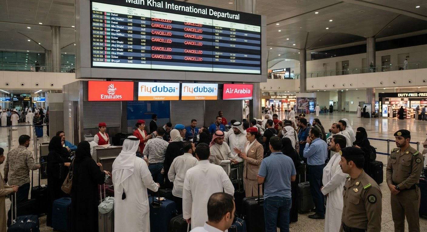 सऊदी एयरपोर्ट पर हमले: UAE और सऊदी के बीच उड़ानें रद्द, यात्री परेशान