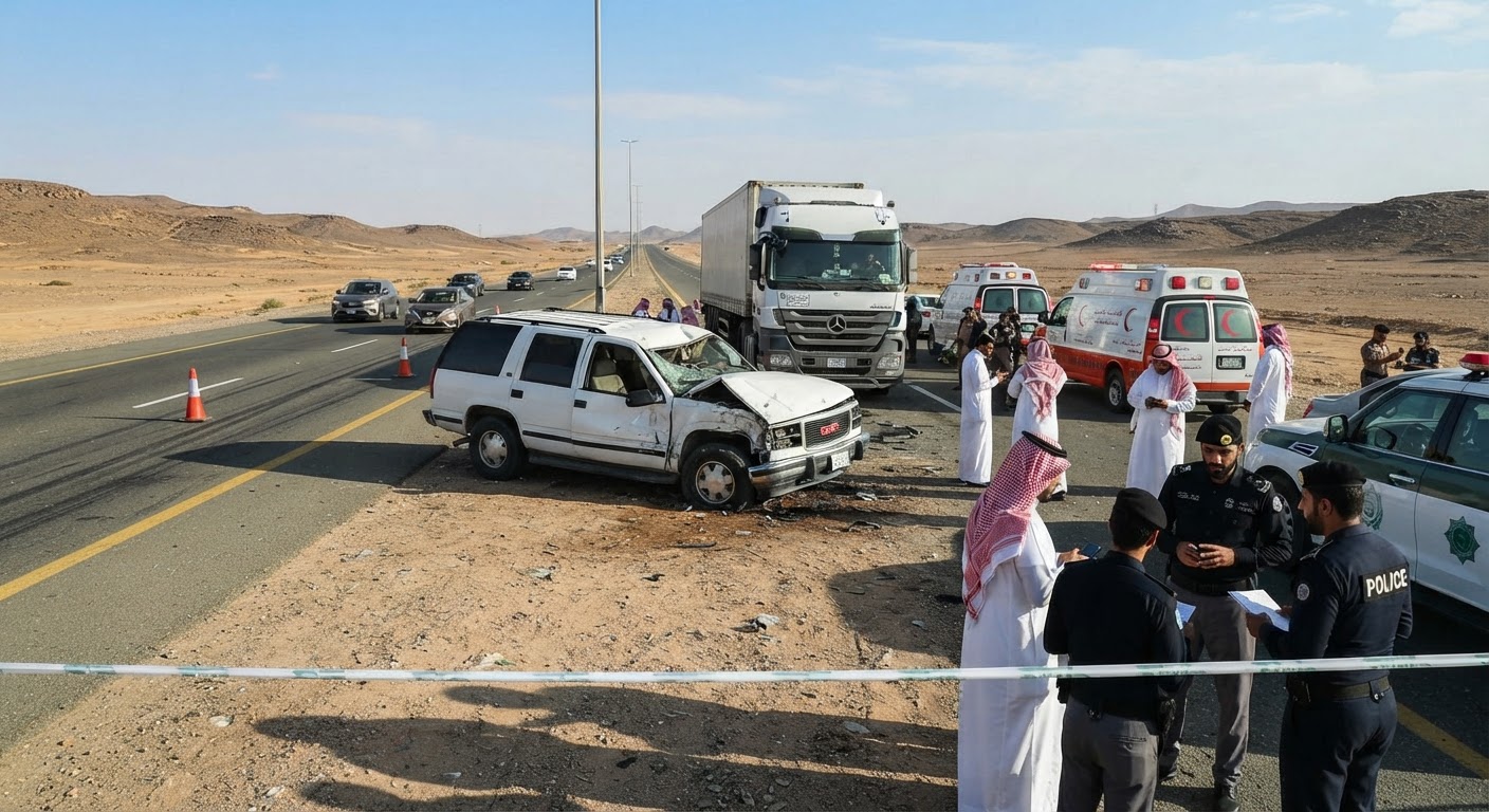 Taif Riyadh Highway Crash में छह लोगों की मौत
