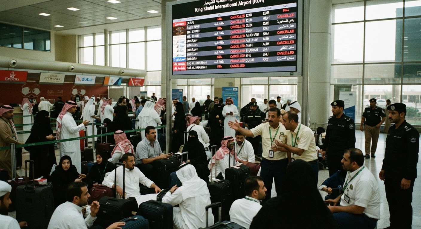 रियाद एयरपोर्ट हमले के बाद UAE की एयरलाइंस ने उड़ानें रोकीं