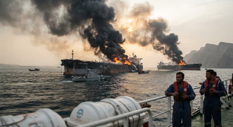 Strait of Hormuz में समुद्री माइन से टकराकर दो तेल सुपरटैंकरों में हुआ जोरदार धमाका, ईरान ने लगाया नियमों के उल्लंघन का आरोप