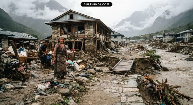 नेपाल में भारी बाढ़ और भूस्खलन से टूरिज्म को बड़ा झटका, दस लाख लोगों की आजीविका खतरे में.