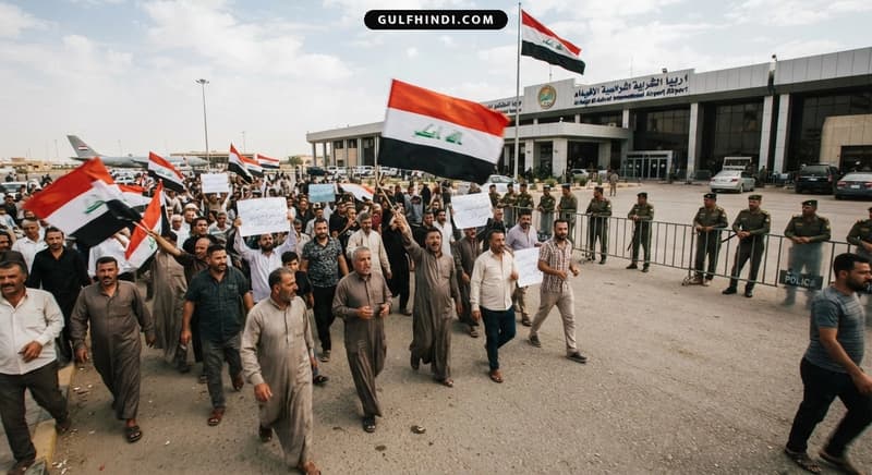 Iraq Airport Protests: इराक में फ्लाइट रद्द होने पर फूटा गुस्सा, तेल निर्यात रुकने से देश को 60 अरब डॉलर का भारी नुकसान