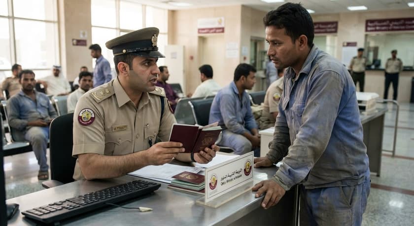 कतर में कर्मचारियों का पासपोर्ट जब्त करने वाले मालिकों पर लगेगा 25 हजार रियाल तक का जुर्माना गृह मंत्रालय ने दी चेतावनी
