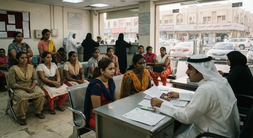 कुवैत के घरेलू कार्यबल में भारत समेत चार एशियाई देशों का दबदबा और कुल हिस्सेदारी 86.1 प्रतिशत रही