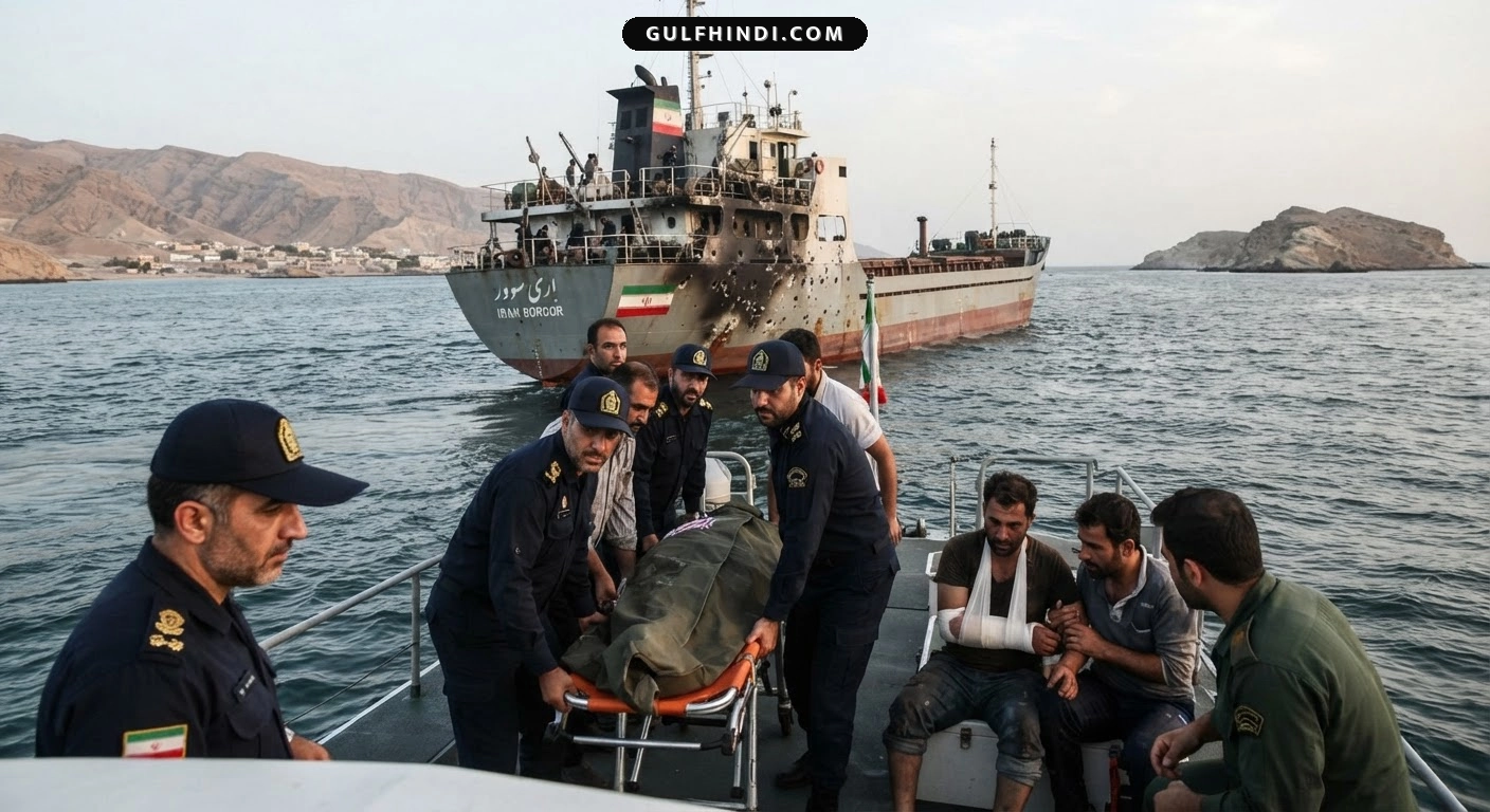 ईरान के Qeshm Island के पास कमर्शियल जहाज पर हमला, एक की मौत और तीन घायल