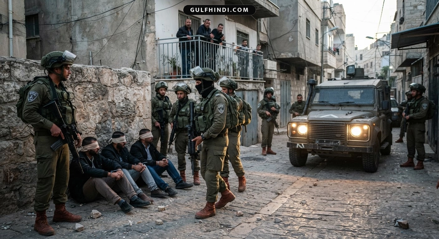 West Bank में इसराइली सेना के बड़े छापे और गिरफ्तारियां, यहूदी छुट्टियों से पहले तनाव बढ़ा