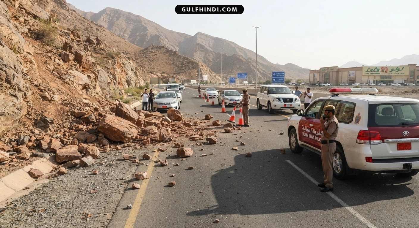 Oman Road Alert: ओमान में सुल्तान तुर्क रोड पर गिरा चट्टानी मलबा, मस्कट जाने वाले वाहन चालकों के लिए चेतावनी जारी