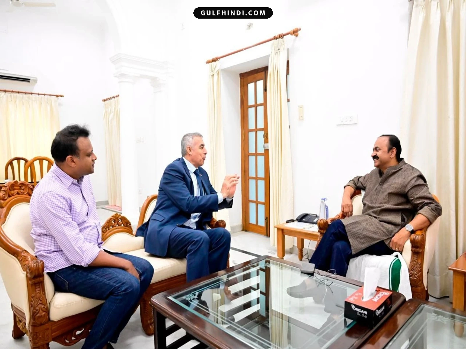 केरल के मुख्यमंत्री VD Satheesan ने नई दिल्ली में Palestinian Ambassador से की मुलाकात, आपसी रिश्तों पर हुई चर्चा