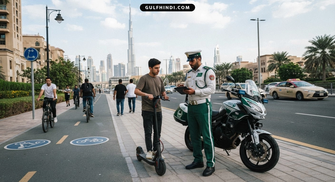 Dubai में ई-स्कूटर चलाने वालों पर बड़ी कार्रवाई, नियमों का उल्लंघन करने पर जब्त हुए हजारों वाहन.