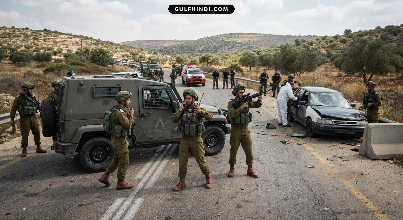 West Bank में इसराइली सैनिकों पर कार से हमले की कोशिश, सुरक्षा बलों ने ड्राइवर को किया ढेर.