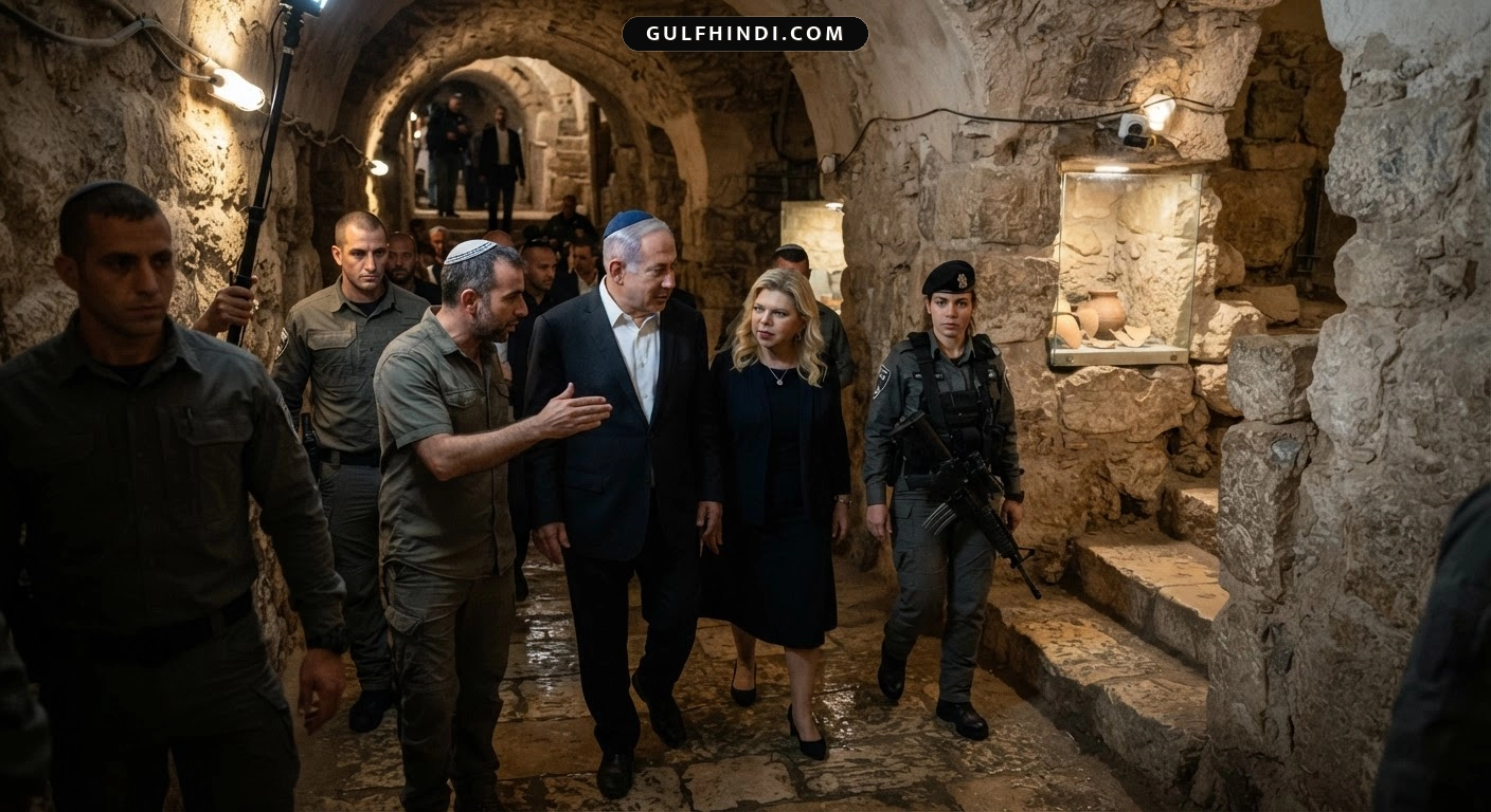 Al-Aqsa Mosque: इसराइल के प्रधानमंत्री बेंजामिन नेतन्याहू ने अल-अक्सा के नीचे बनी सुरंगों का किया दौरा