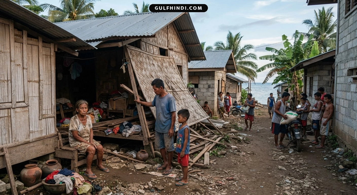 Philippines Earthquake: फिलीपींस के सारangani में आया 5.2 तीव्रता का भूकंप, गहराई 10 किलोमीटर दर्ज.