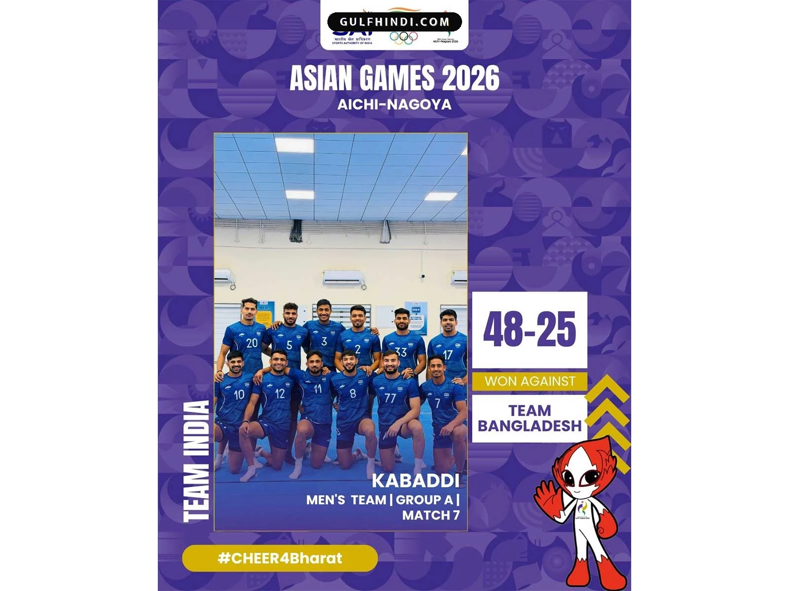 Asian Games में भारत का शानदार प्रदर्शन, पुरुष और महिला कबड्डी टीमों ने दर्ज की बड़ी जीत.