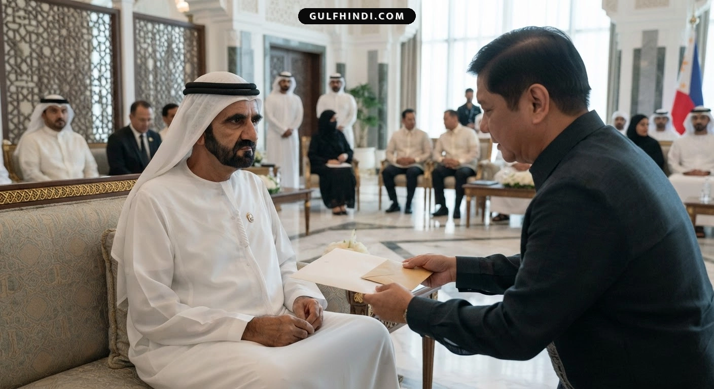 UAE के शेख अहमद के निधन पर फिलीपींस के राष्ट्रपति मार्कोस जूनियर ने जताया दुख, दी श्रद्धांजलि।