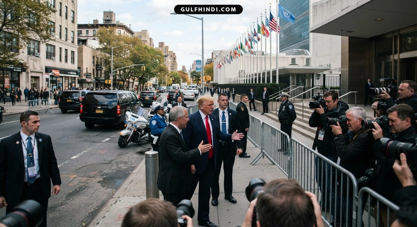 अमेरिका के राष्ट्रपति Donald Trump ने बुलाई बड़ी बैठक, क्षेत्रीय तनाव रोकने पर हुई चर्चा।
