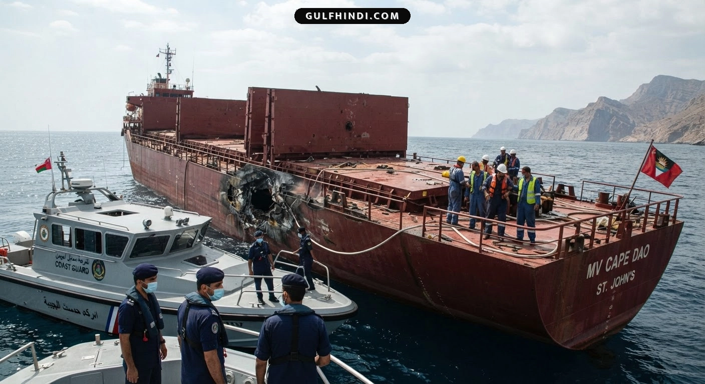 Oman Coast Attack: ओमान के पास मालवाहक जहाज पर हमला, उत्तर प्रदेश के एक भारतीय नाविक की मौत