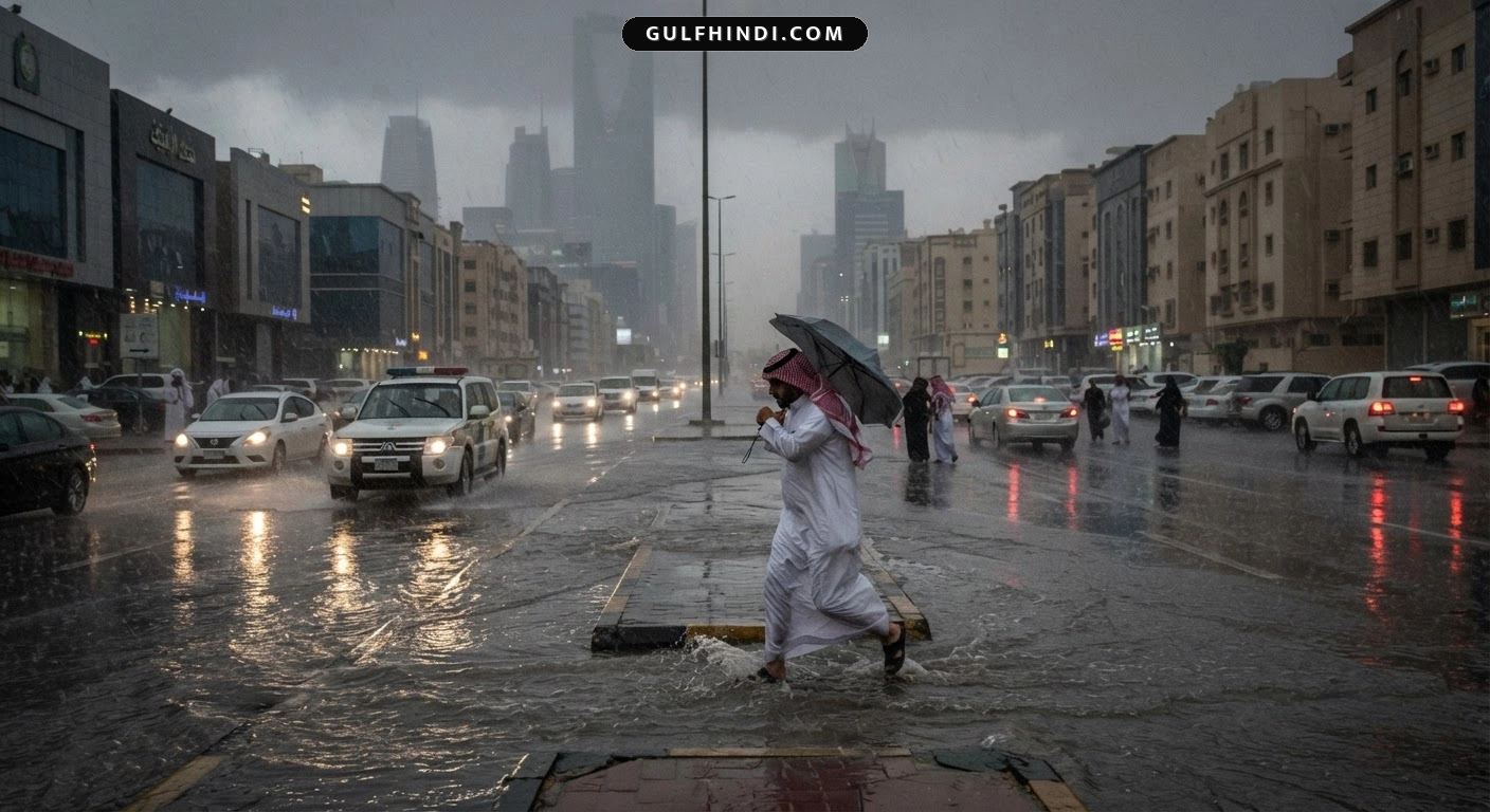 Saudi Arabia Weather: सऊदी अरब में भारी बारिश का अलर्ट, संभलकर रहें, 60 किलोमीटर की रफ़्तार से चलेंगी हवाएं.
