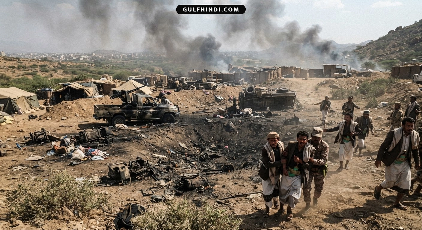 Yemen में भड़की हिंसा, Taiz के पास अल-हौबान कैंप में हूती विद्रोहियों पर यमनी सेना का बड़ा हमला.