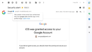 gmail own blue verified check mark