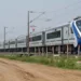 Balasore: Vande Bharat Express passes by the site where the recent triple-train accident happened, near Bahanaga Bazar railway station after train service resumes, in Balasore district, Wednesday, June 7, 2023. (PTI Photo/Swapan Mahapatra)(PTI06_07_2023_000070B)