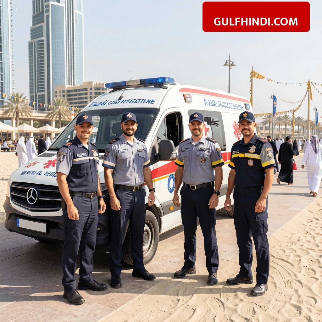 Dubai Eid Security: दुबई में ईद पर सुरक्षा के कड़े इंतजाम, 960 इमरजेंसी जवान और एयर एम्बुलेंस तैनात