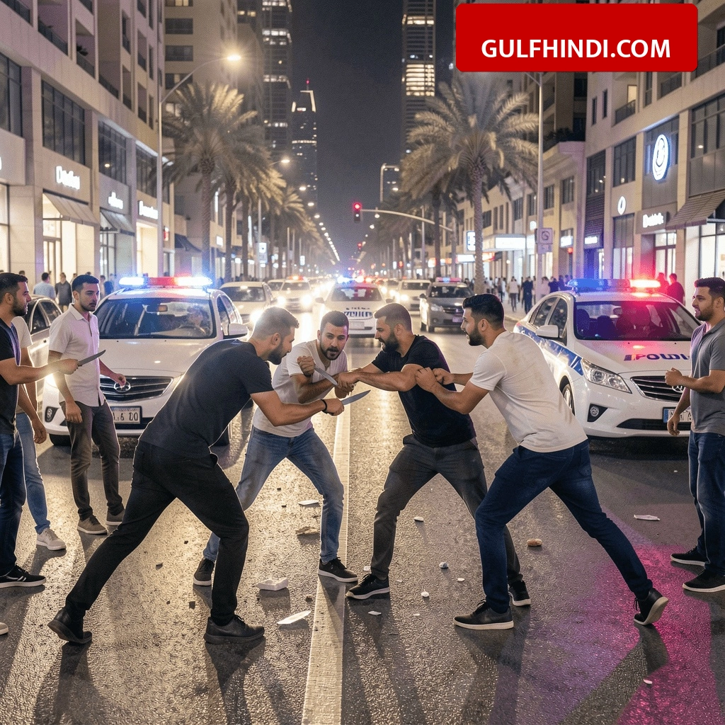 Dubai Police Action: दुबई में सड़कों पर तलवार और चाकू लेकर भिड़े युवक, वीडियो वायरल होने के बाद पुलिस ने लिया बड़ा एक्शन