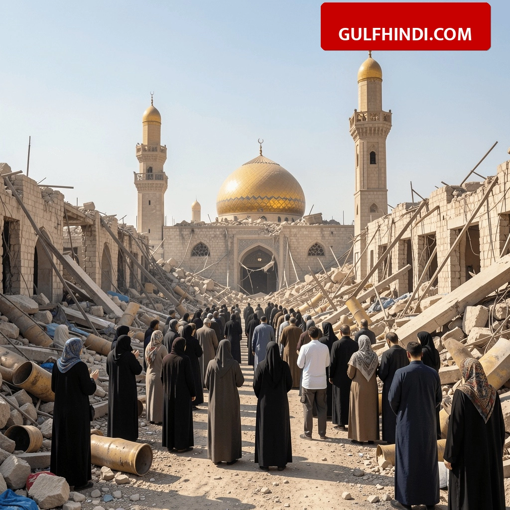 Gaza Eid al-Adha: मस्जिद मलबे में तब्दील फिर भी नहीं रुके कदम, गाजा में टूटे घरों के बीच लोगों ने पढ़ी ईद की नमाज़.