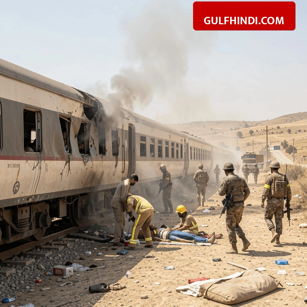 Pakistan Train Blast: पाकिस्तान में सैनिकों की ट्रेन पर भीषण आत्मघाती हमला, धमाके में 24 लोगों की मौत और 100 से ज़्यादा घायल.