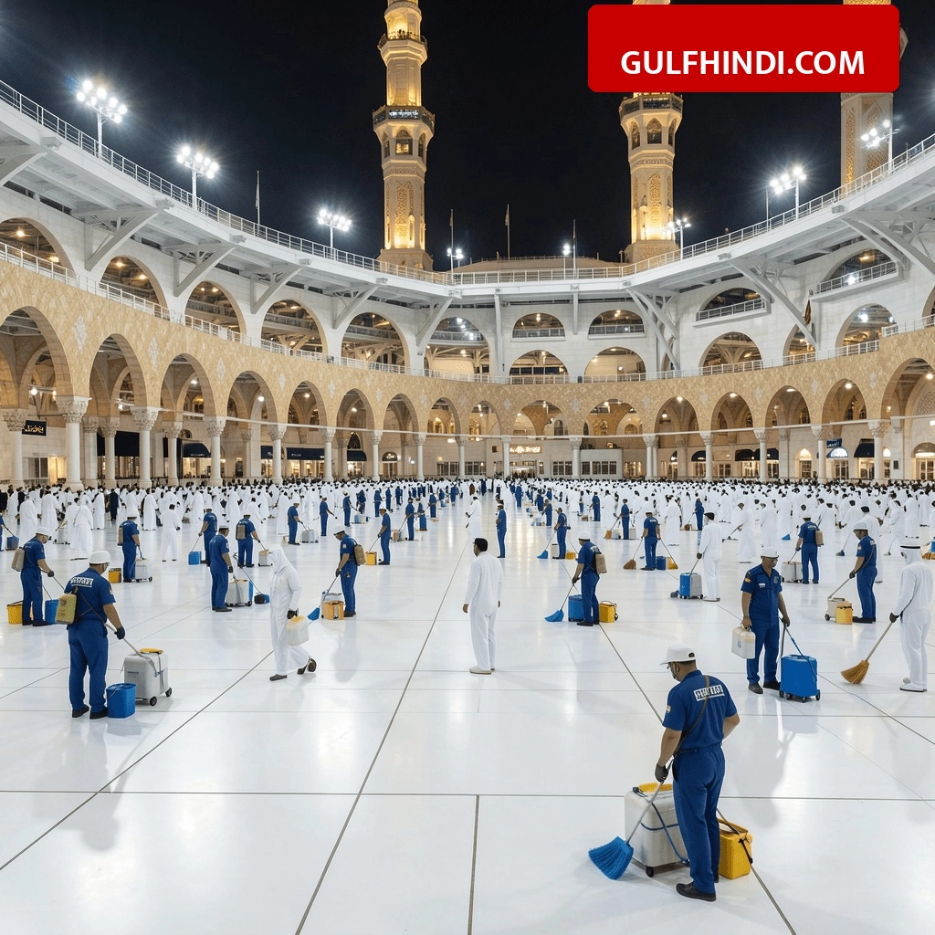 Makkah Hajj Update: मक्का में गर्मी पहुंचेगी 47 डिग्री, सऊदी सरकार ने मस्जिद में ठंडी हवा के साथ शुरू किया 24 घंटे सफाई का महाअभियान
