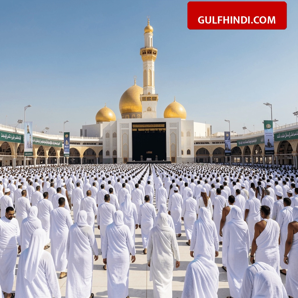 Saudi Hajj 2026: सऊदी अरब में हज की शुरुआत, नमिरा मस्जिद में गर्मी से राहत के लिए लगाए गए 350 मिस्टिंग फैन्स और छाते