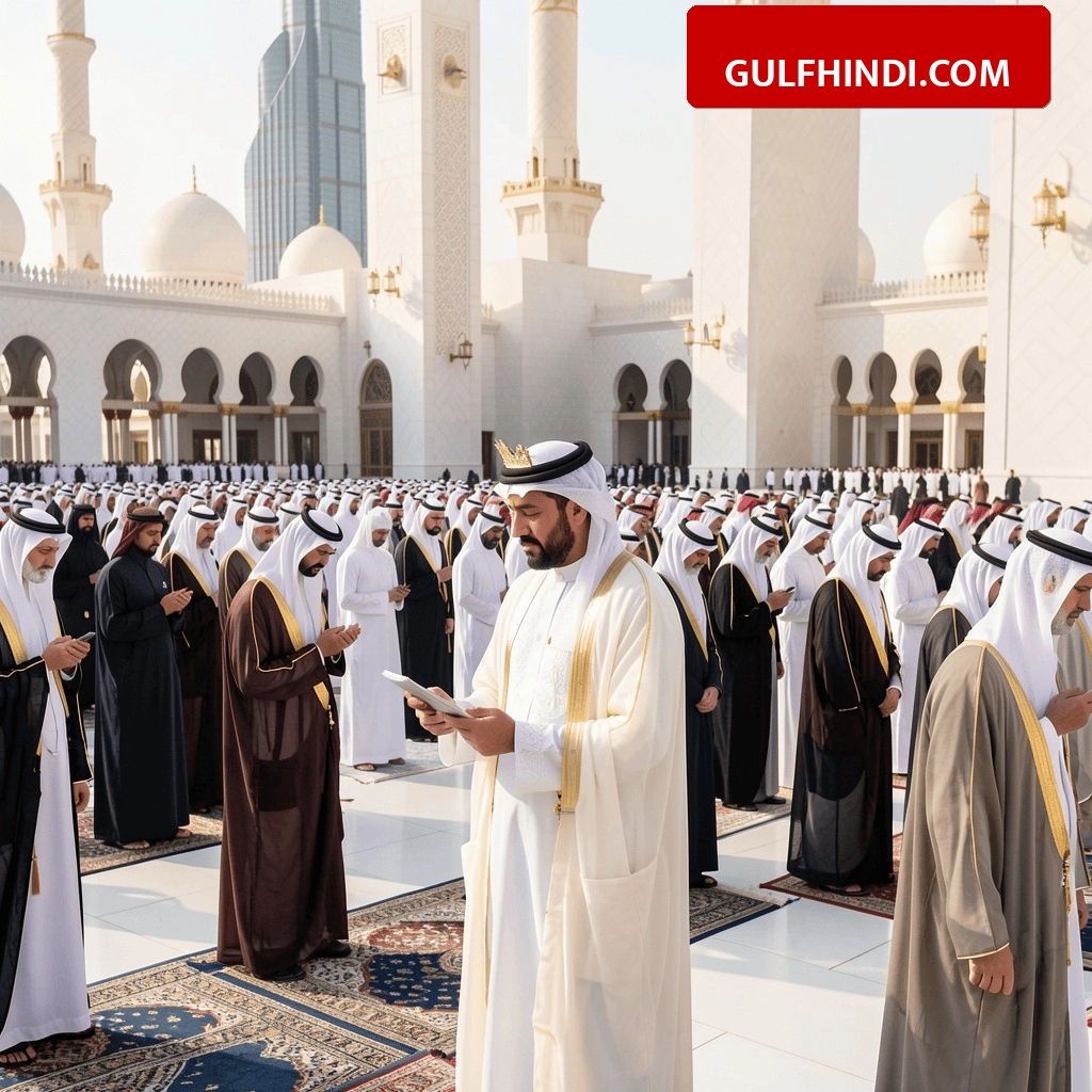 Dubai Eid Al-Adha: दुबई के क्राउन प्रिंस शेख हमदान ने ज़बील ग्रैंड मस्जिद में पढ़ी ईद की नमाज़, आम लोगों के साथ दिखे वीआईपी.