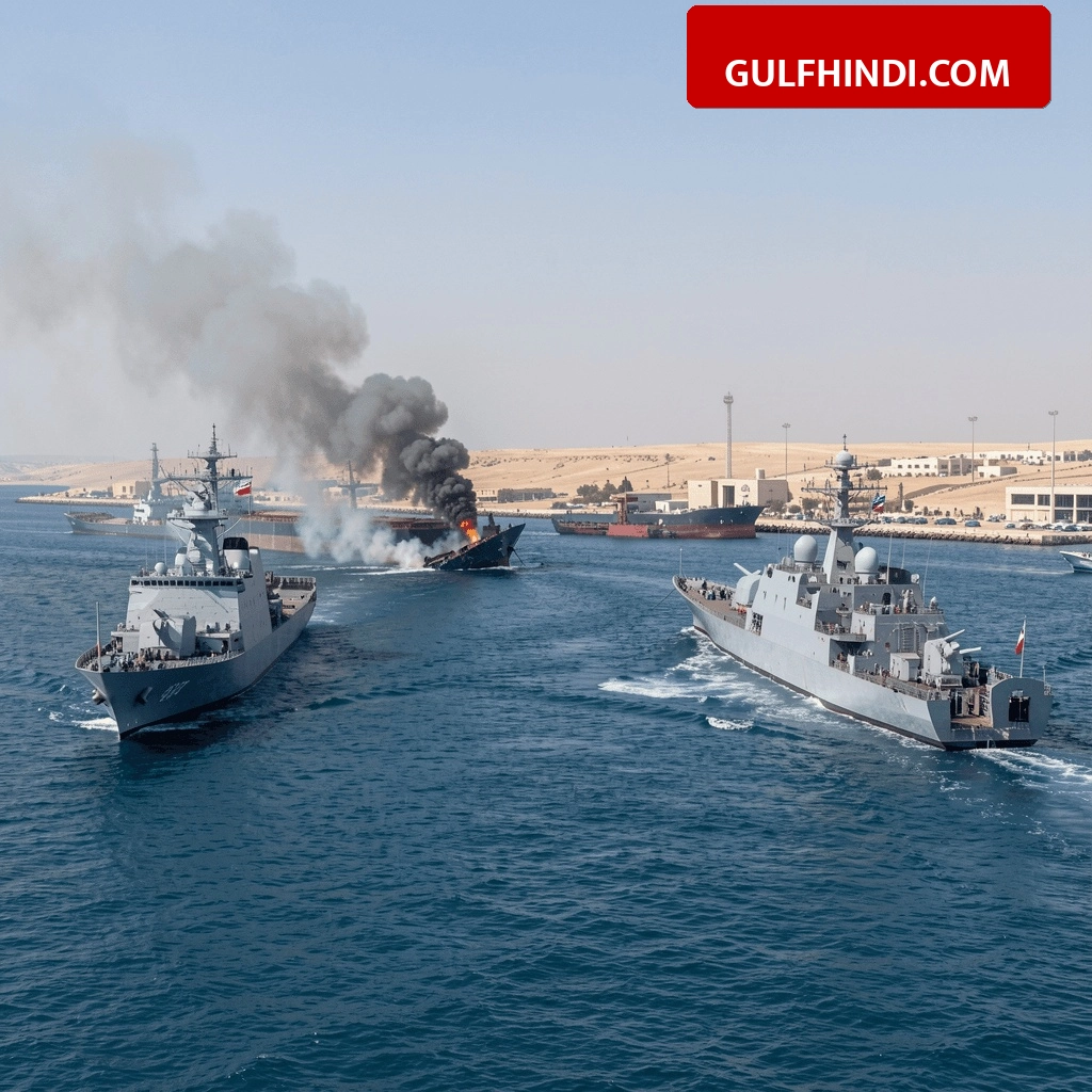 Strait of Hormuz में अमेरिका और ईरान के बीच फिर शुरू हुई जंग, Bandar Abbas के पास हुआ बड़ा धमाका
