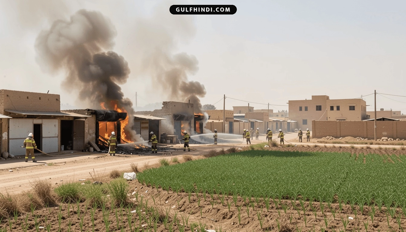Kuwait Wafra Fire: कृषि सहकारी क्षेत्र की दुकानों में लगी भीषण आग, समय रहते काबू में लाया गया हादसा
