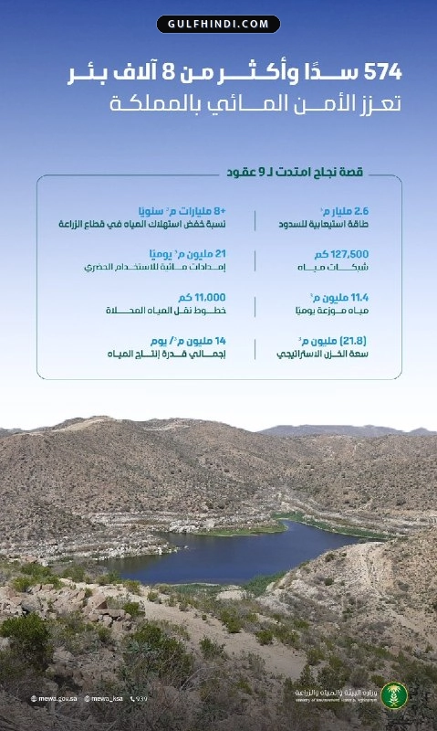 Saudi Arabia Water Security: सऊदी अरब में बनेंगे 574 बांध और 8 हजार कुएं, पानी की किल्लत दूर करने के लिए सरकार का बड़ा प्लान