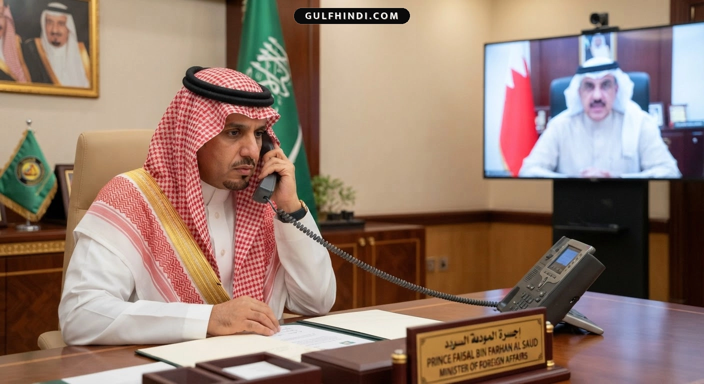 Bahrain पर ईरान का ड्रोन हमला, सऊदी अरब के विदेश मंत्री ने की निंदा और सुरक्षा पर चर्चा