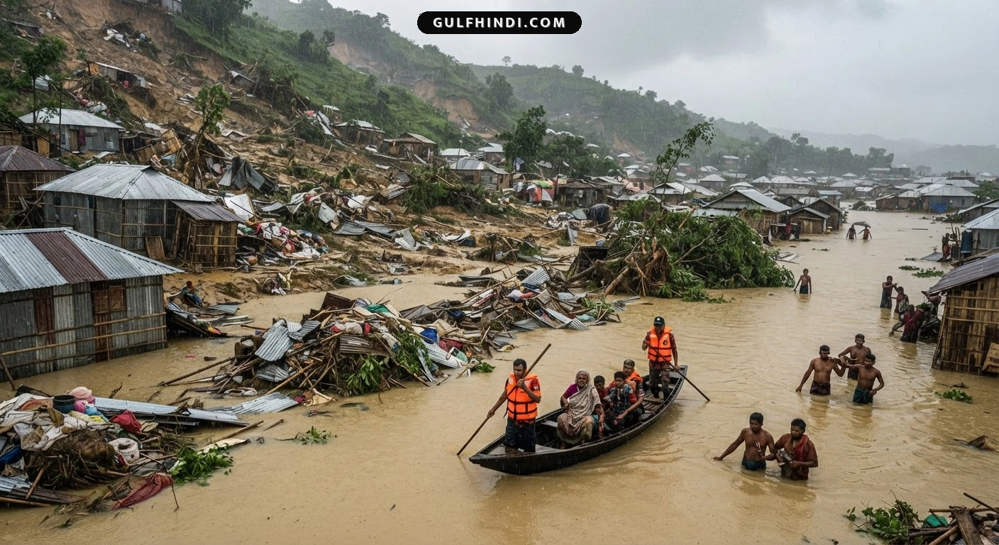 Bangladesh Flood Update: भारी बारिश और लैंडस्लाइड से मचा हाहाकार, 51 लोगों की मौत और 10 लाख लोग प्रभावित