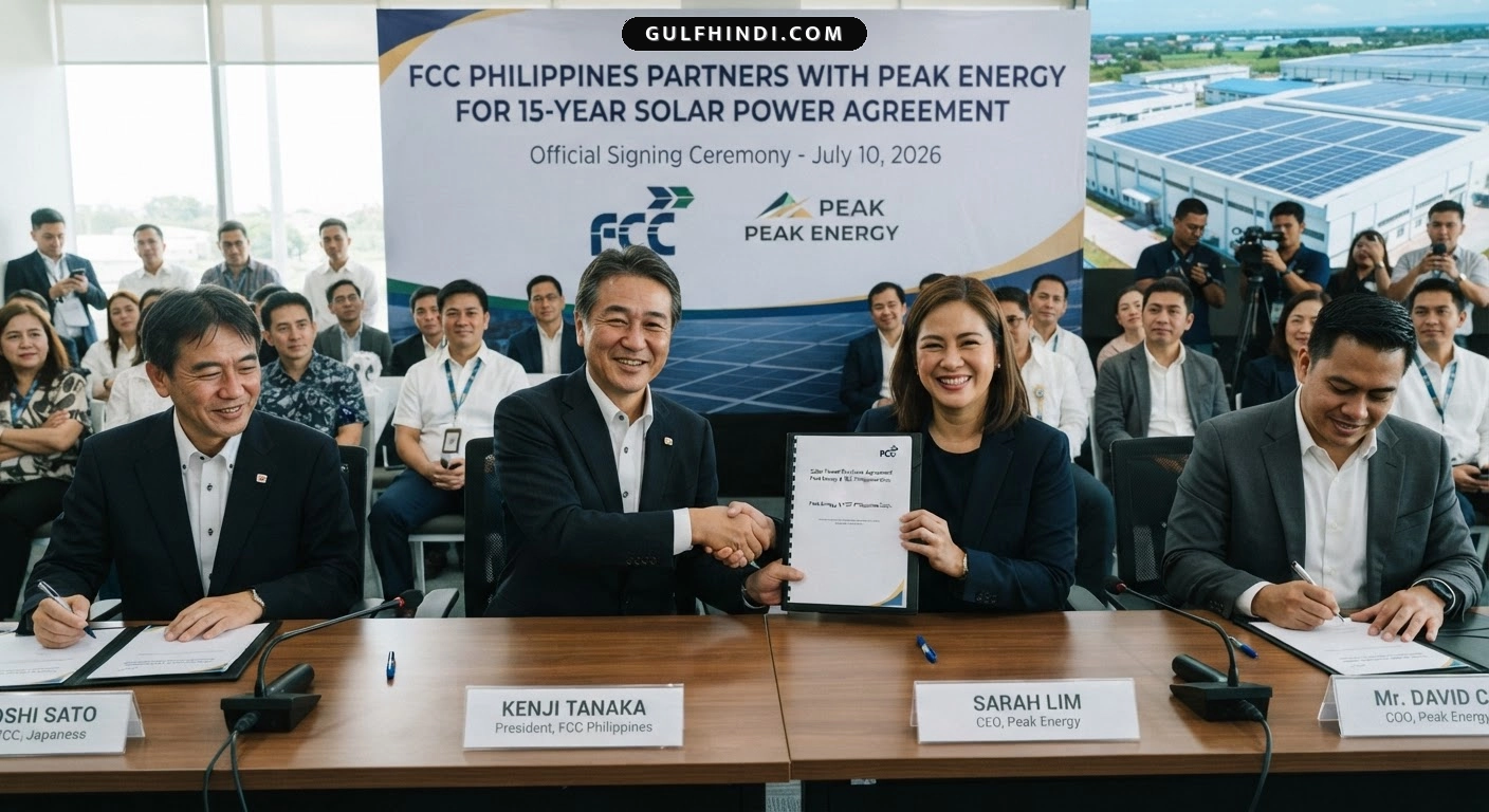 Philippines: FCC कंपनी ने सौर ऊर्जा के लिए किया 15 साल का करार, बिजली खर्च में आएगी 30 फीसदी की कमी.