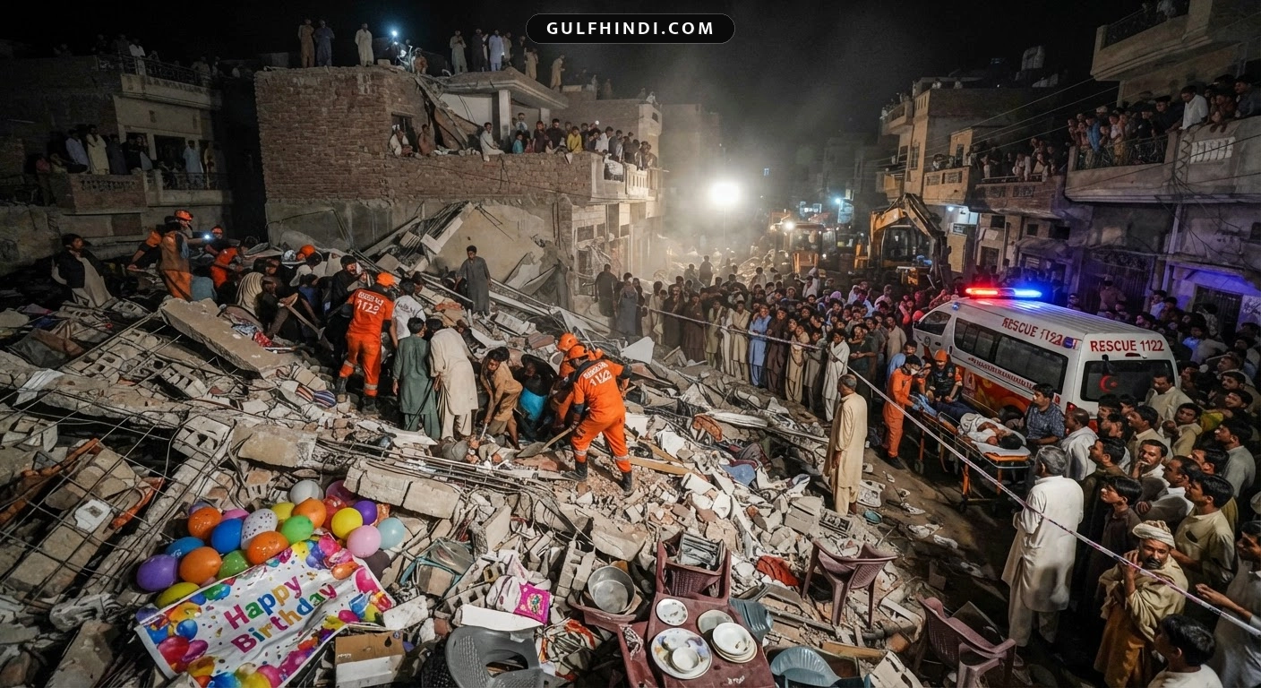 Lahore Building Collapse: जन्मदिन की पार्टी के दौरान गिरी तीन मंजिला इमारत, 11 लोगों की मौत और कई घायल.