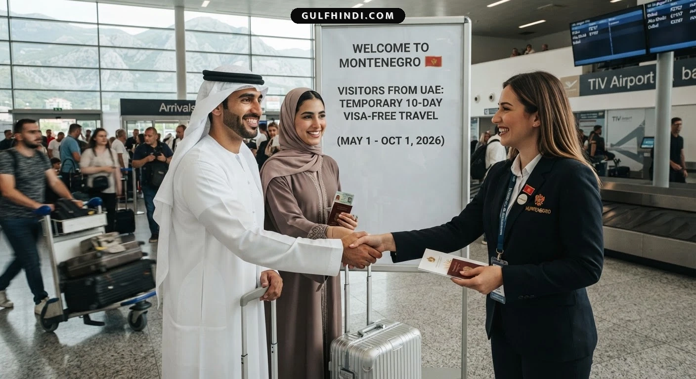 Montenegro का बड़ा ऐलान, UAE में रहने वाले प्रवासियों को मिलेगी 10 दिन की वीज़ा-फ्री यात्रा.
