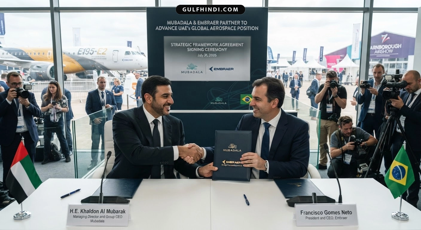 UAE का बड़ा कदम, एरोस्पेस सेक्टर को मजबूती देने के लिए Mubadala ने Brazil की Embraer के साथ किया समझौता