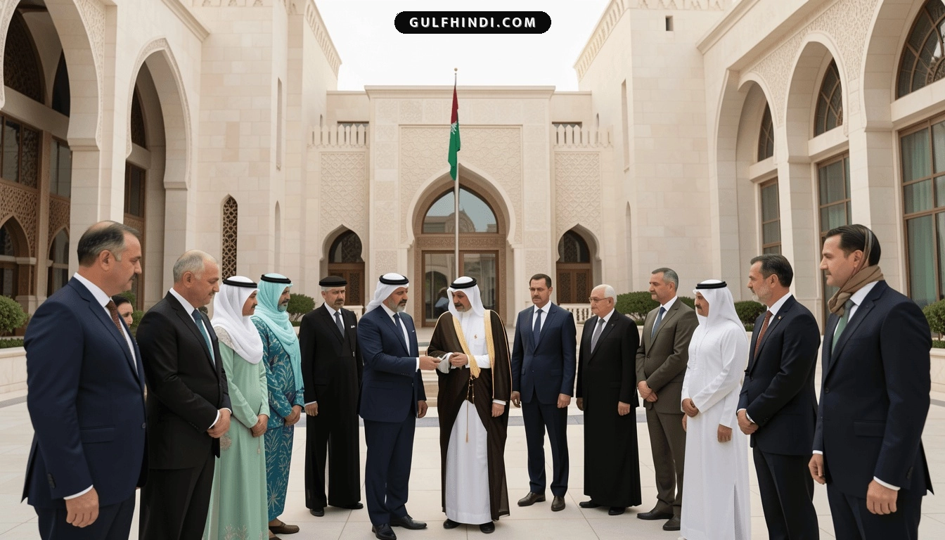 Qatar: पूर्व अमीर शेख हमद बिन खलीफा अल थानी के निधन पर शोक का दूसरा दिन, Lusail Palace में उमड़े नेता