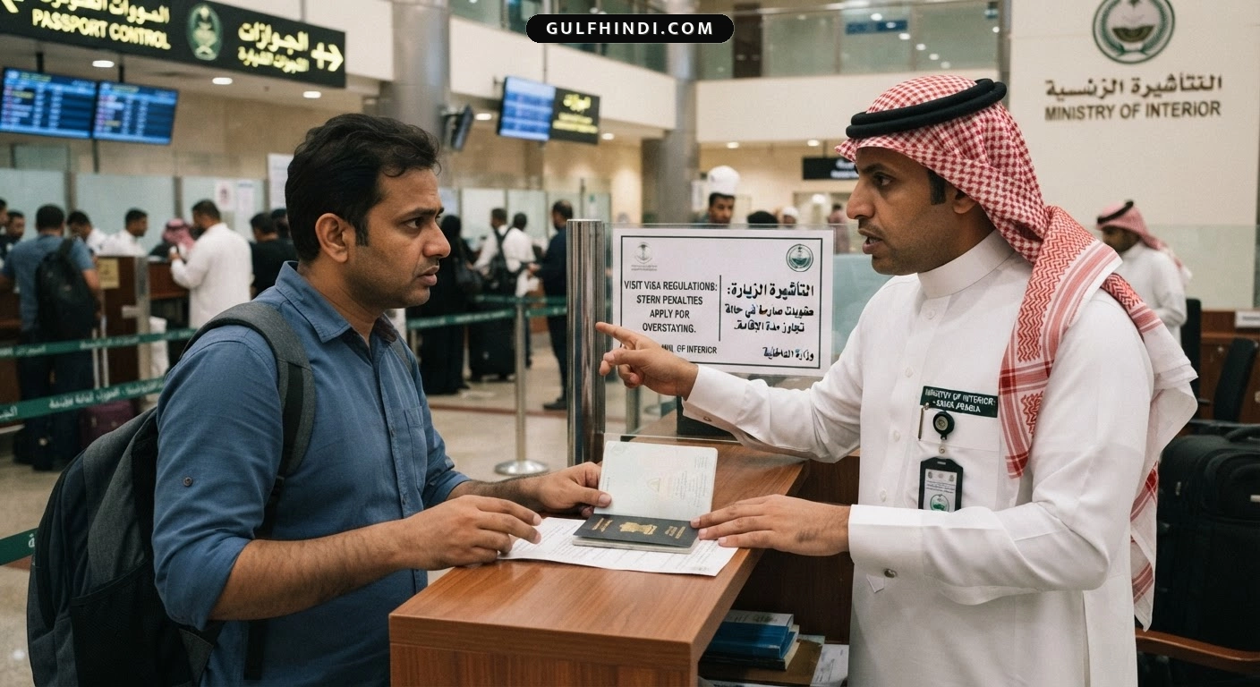 Saudi Arabia Visa Warning: विजिट वीज़ा पर रहने वाले हो जाएं सावधान, ओवरस्टे करने पर लगेगा 50,000 रियाल का जुर्माना.