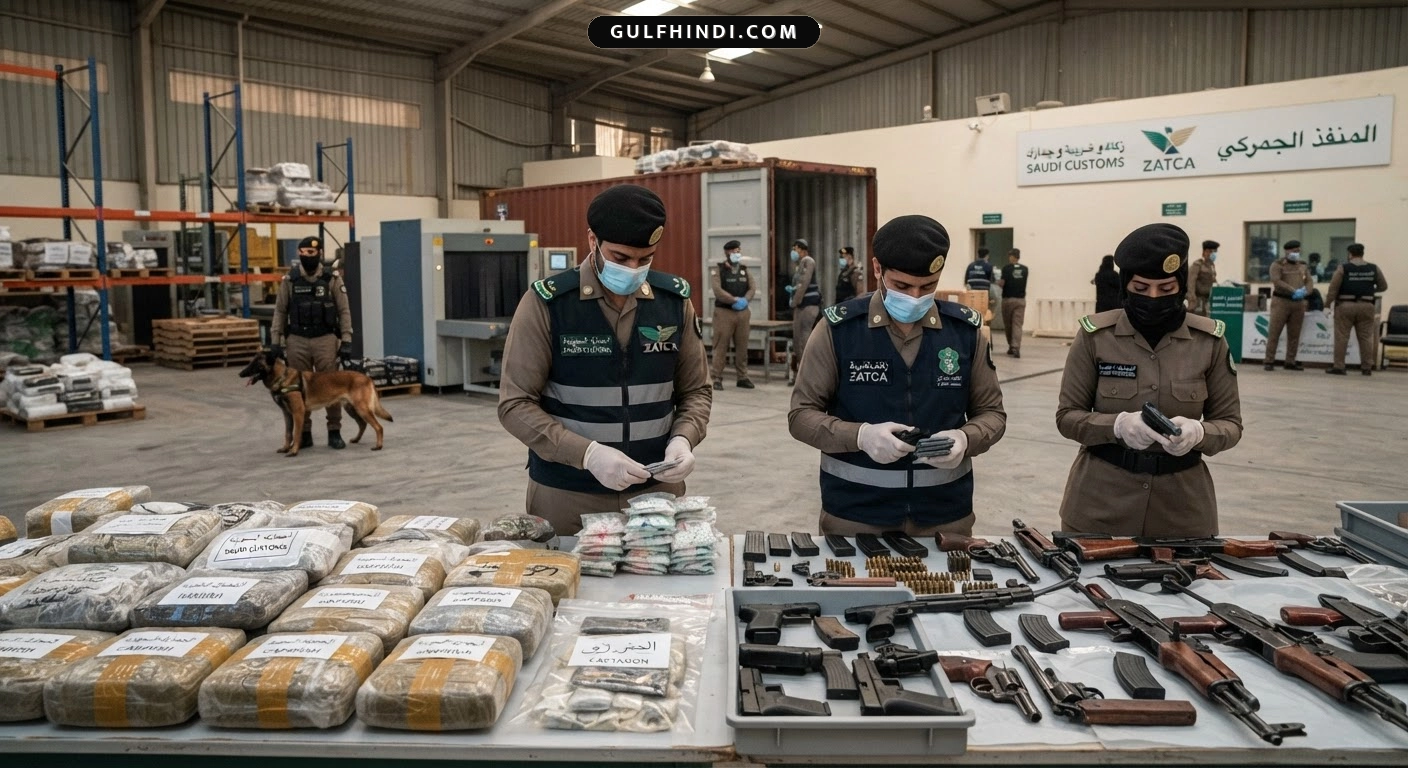 Saudi Arabia: जकात, टैक्स और कस्टम्स अथॉरिटी ने नाकाम की 1,131 तस्करी की कोशिशें, भारी मात्रा में नशीले पदार्थ जब्त.