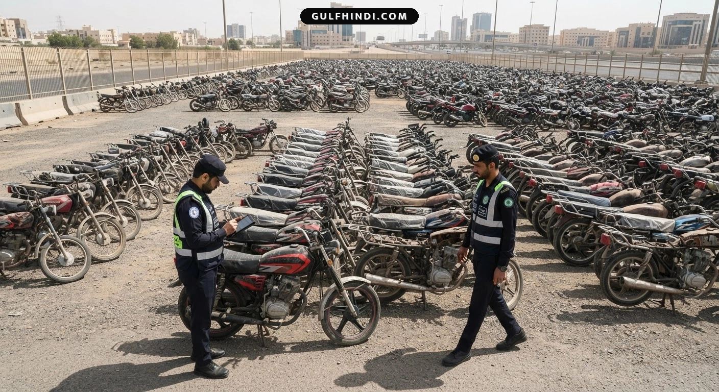 Saudi Arabia: ट्रैफिक पुलिस की बड़ी कार्रवाई, एक हफ्ते में 8,216 मोटरसाइकिलें ज़ब्त
